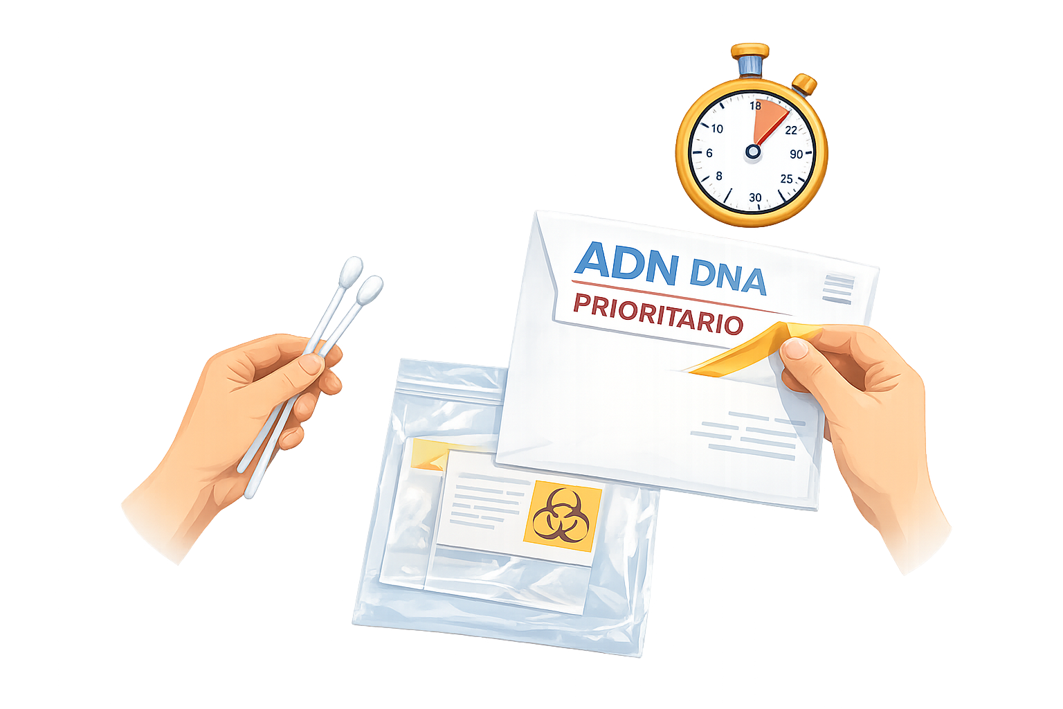 Preparar su propio kit de ADN con urgencia en Buenos Aires